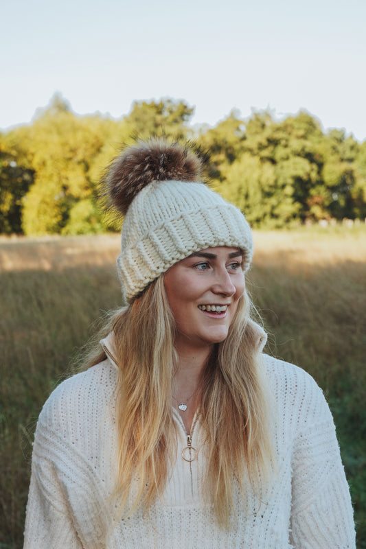 The Bobble Hat - Ivory